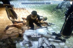 Woman pets death.